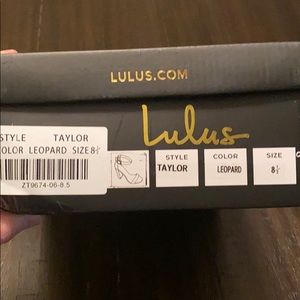 New 8.5 Leopard Ankle heels - Lulus style Taylor